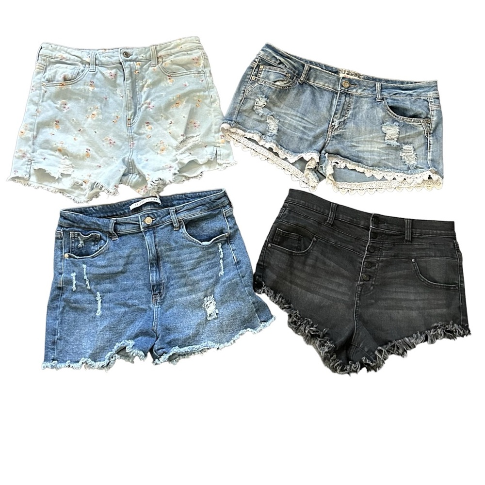 Wholesale Bundle Lot Of Juniors Shorts Size 15 Spring Summer Casual Daisy Flower
